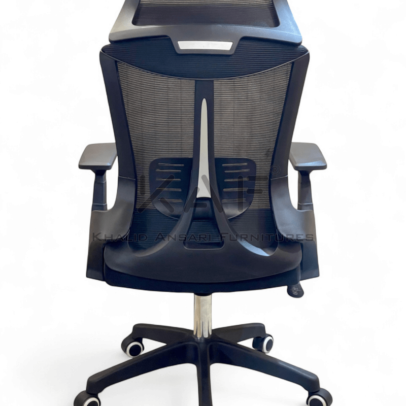 Mesh back office chair with 1D adjustable arms – ergonomic design