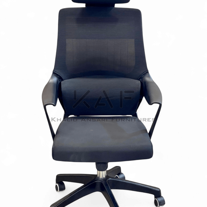 Comfortable office mesh chair with single lever and mid back